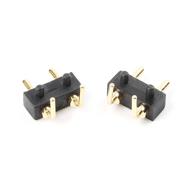 N02—single row angle pogo pin connector