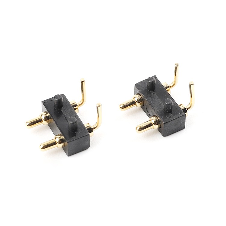 N02—single row angle pogo pin connector