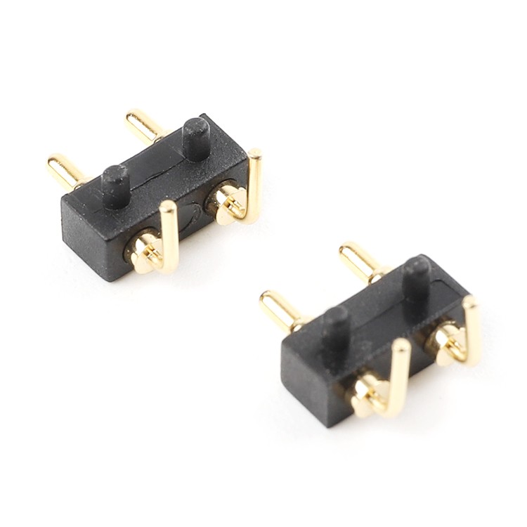 N02—single row angle pogo pin connector